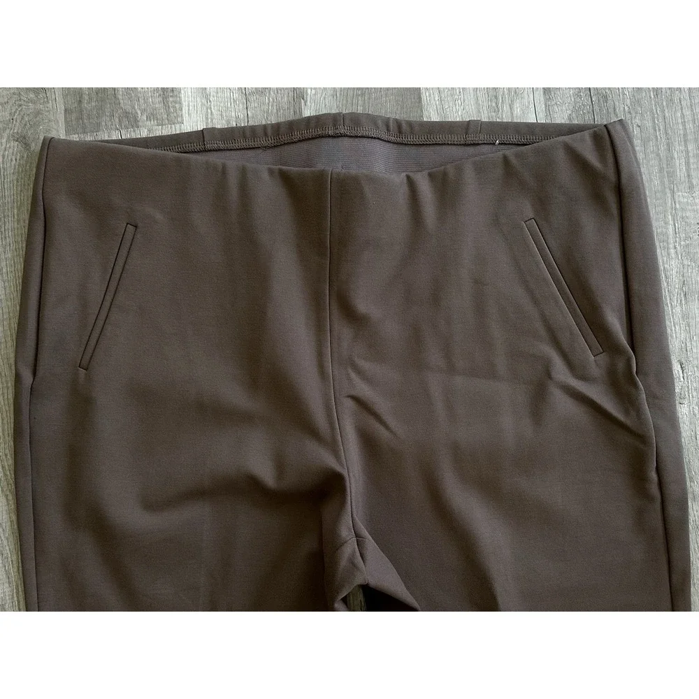 Chico's Brigitte Pants 3.5R US 18R Brown Pull On Wide Leg Rhinestone Hem Plus - Picture 6 of 16